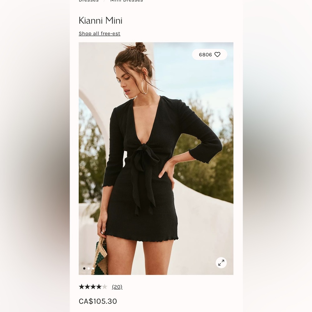 Free people mini dress